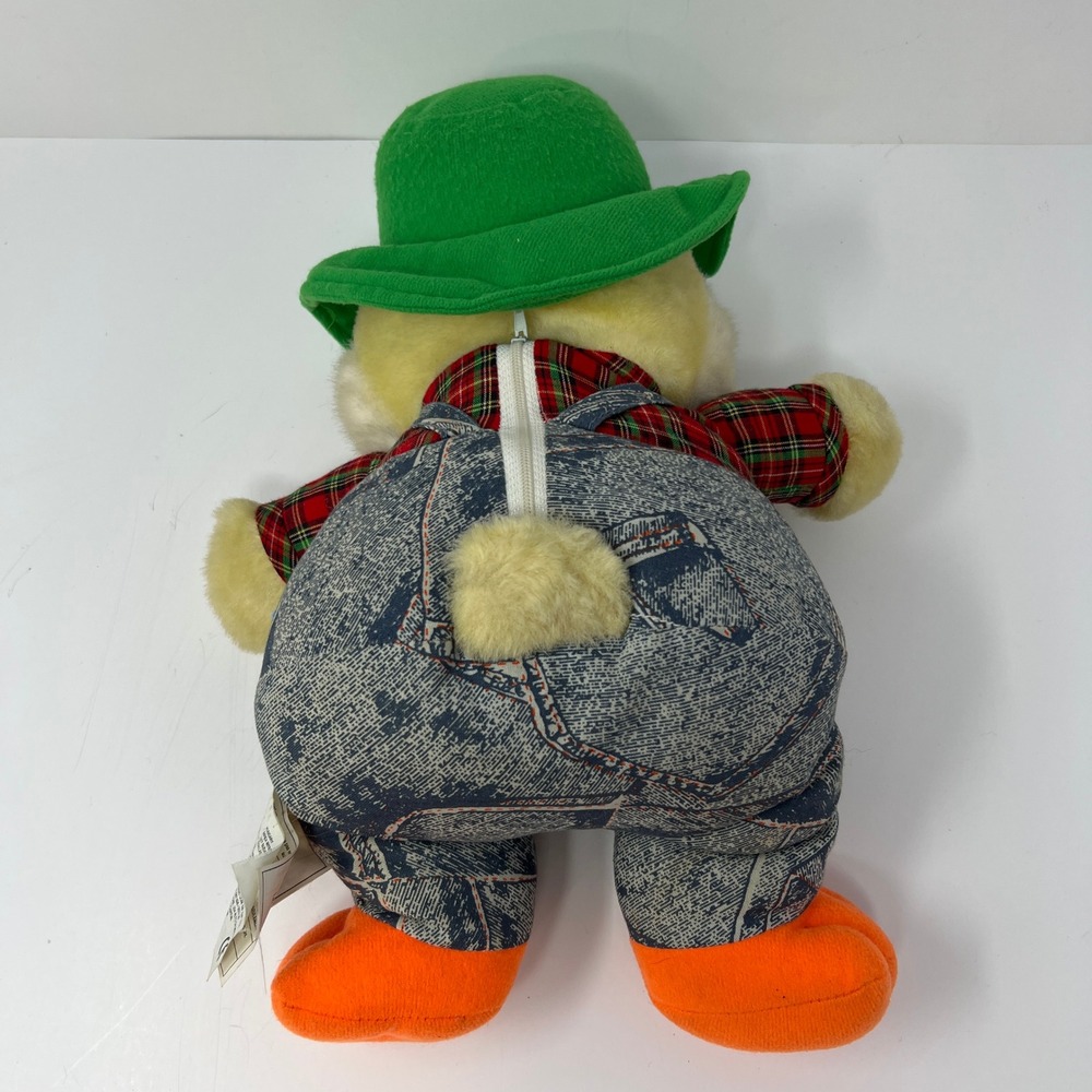 Musical Mac Duck Singing Plush Stuffed Animal Vintage 80's Toy Farm Country - Picture 12 of 14